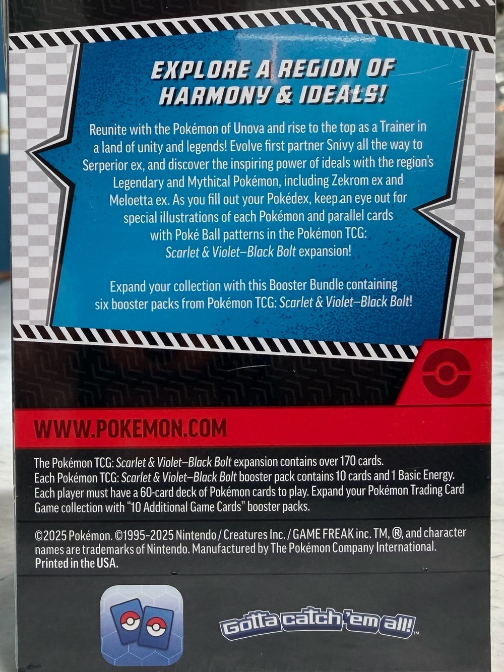 Pokemon Black Bolt Booster Bundle - Black, Blue, White - Picture 2 of 4